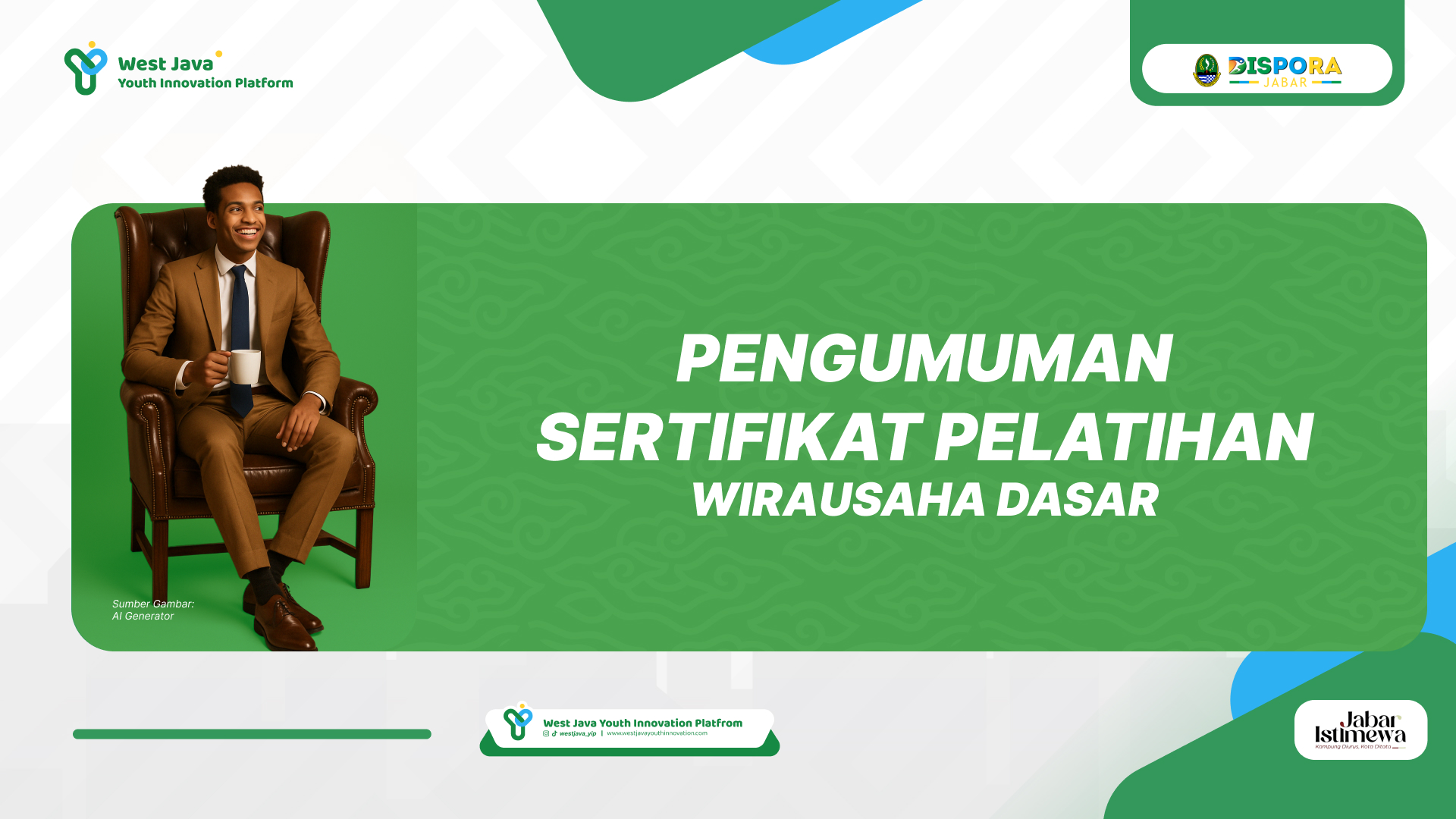 Sertifikat Pelatihan Kewirausahaan Dasar Pemuda Jawa Barat 2025, Kini Tersedia!